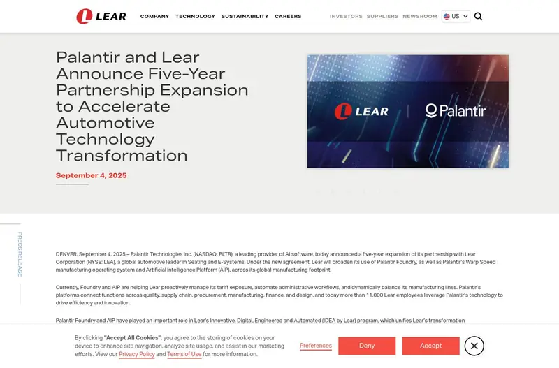 来源页面截图（2026-10-19抓取）：Lear Corporation案例