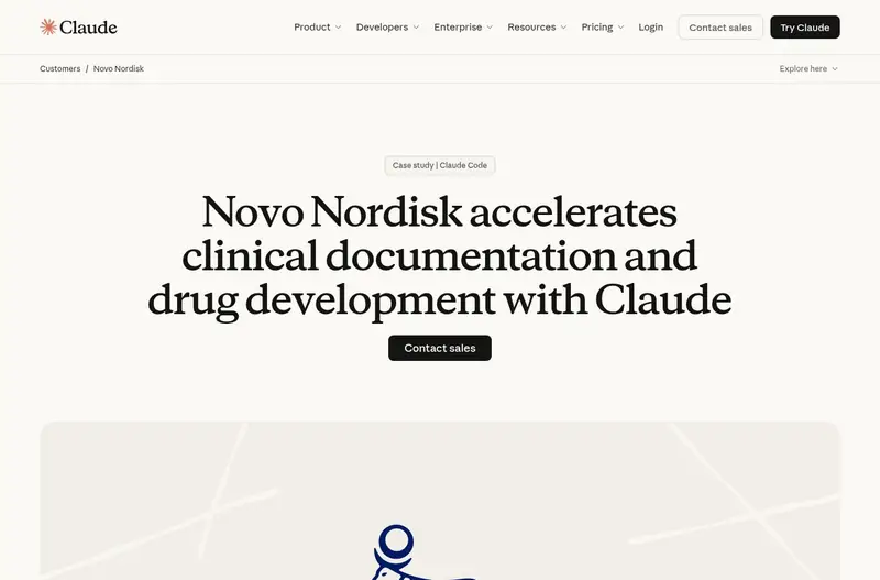 来源页面截图（2026-10-19抓取）：Novo Nordisk案例